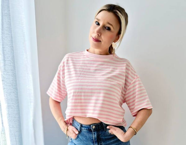 Streepjes t-shirt met korte mouw