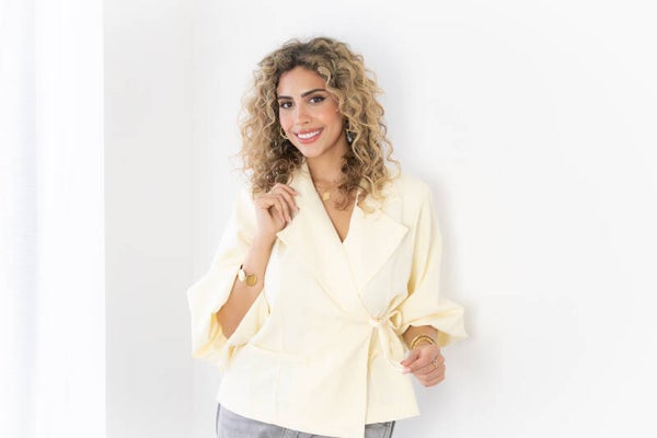 Elena Wrap Blazer ( elegant en krachtig)