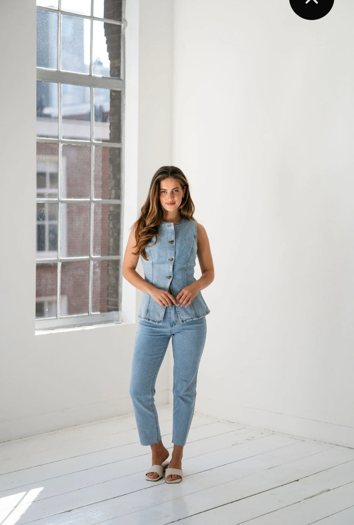 Redial Mom Jeans light Blue Stretch