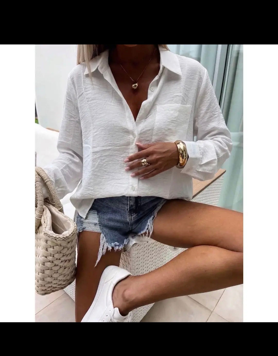 Estee White blouse