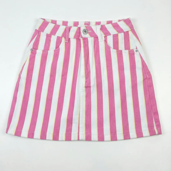 Roze streepjes rok