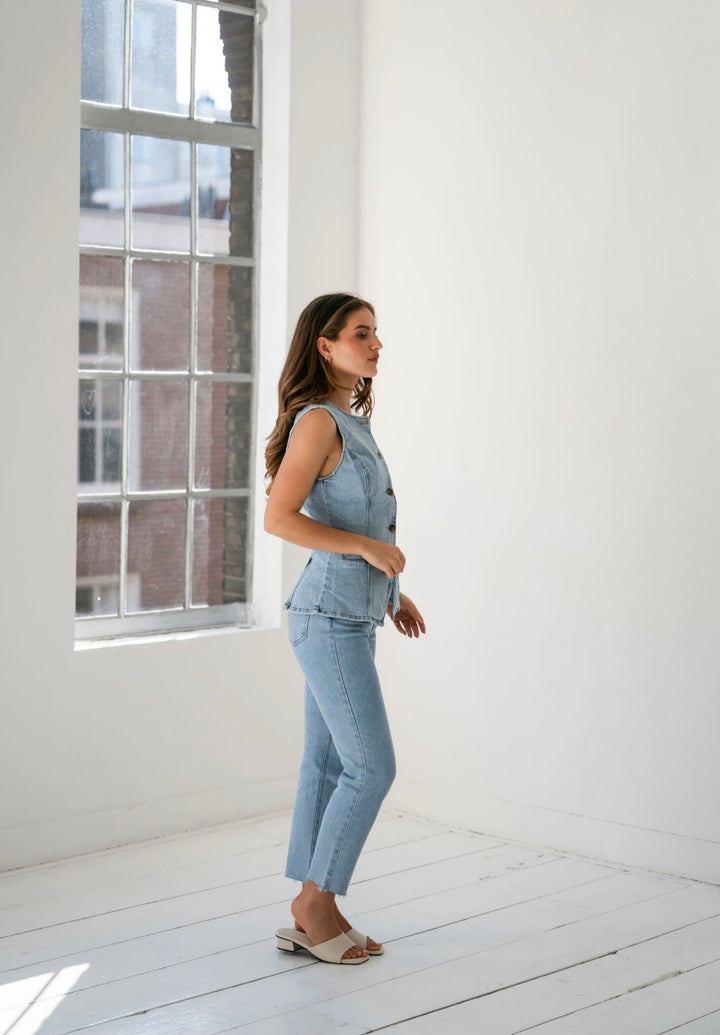 Redial Mom Jeans light Blue Stretch