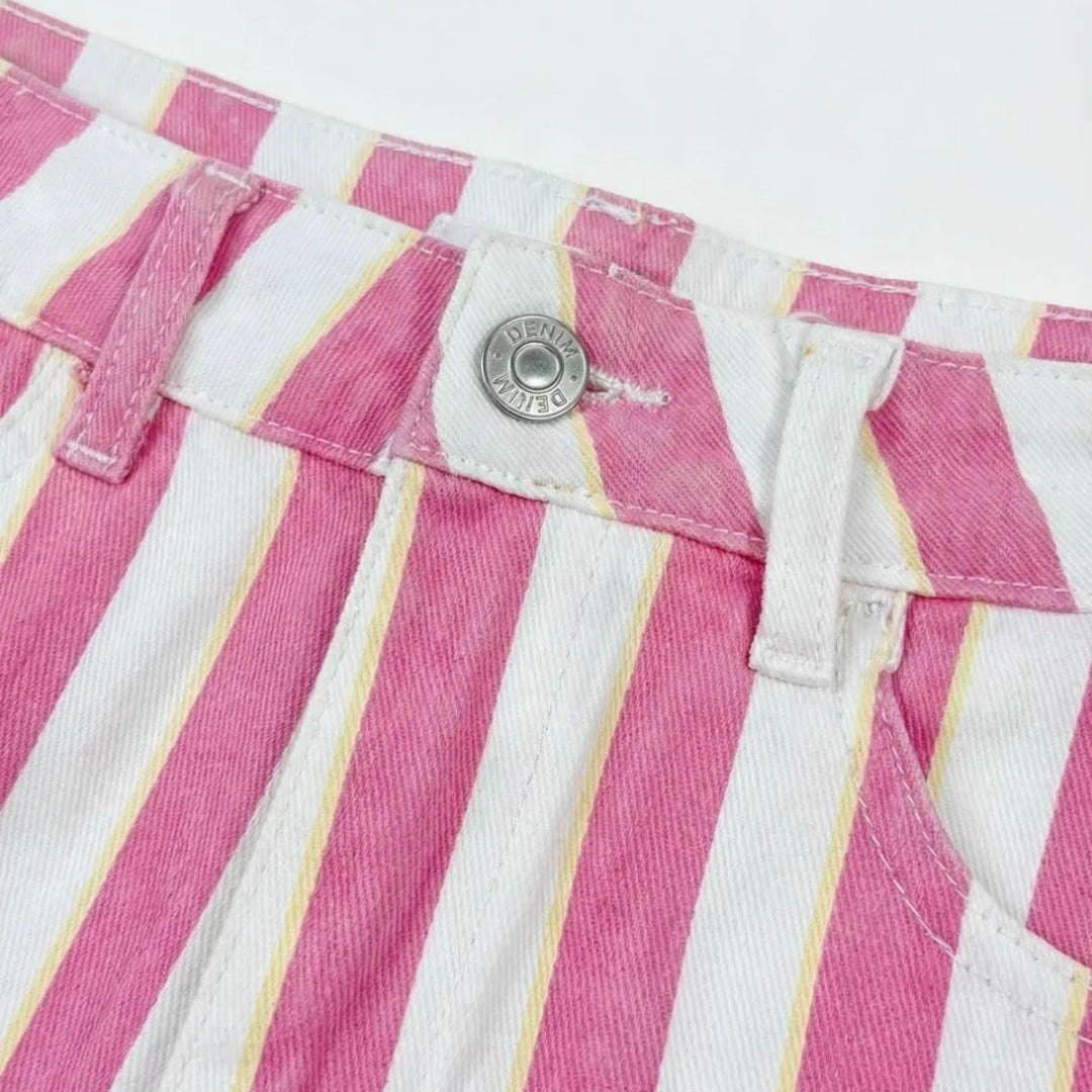Roze streepjes rok
