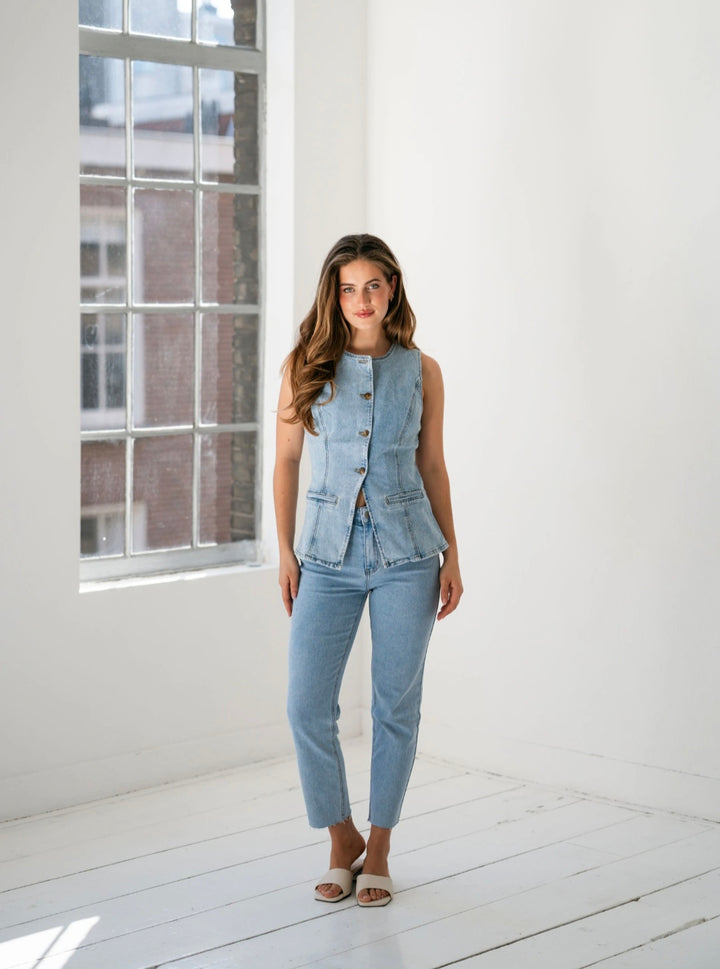 Redial Mom Jeans light Blue Stretch